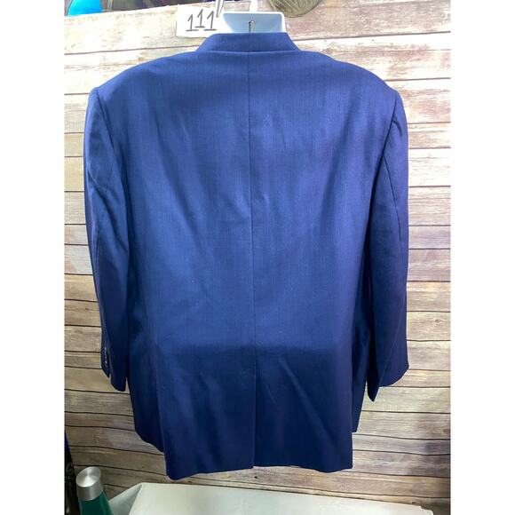 Vintage Brooks Brothers Blazer Mens Xl Blue 100% Coat Jacket Made In USA - Picture 2 of 14